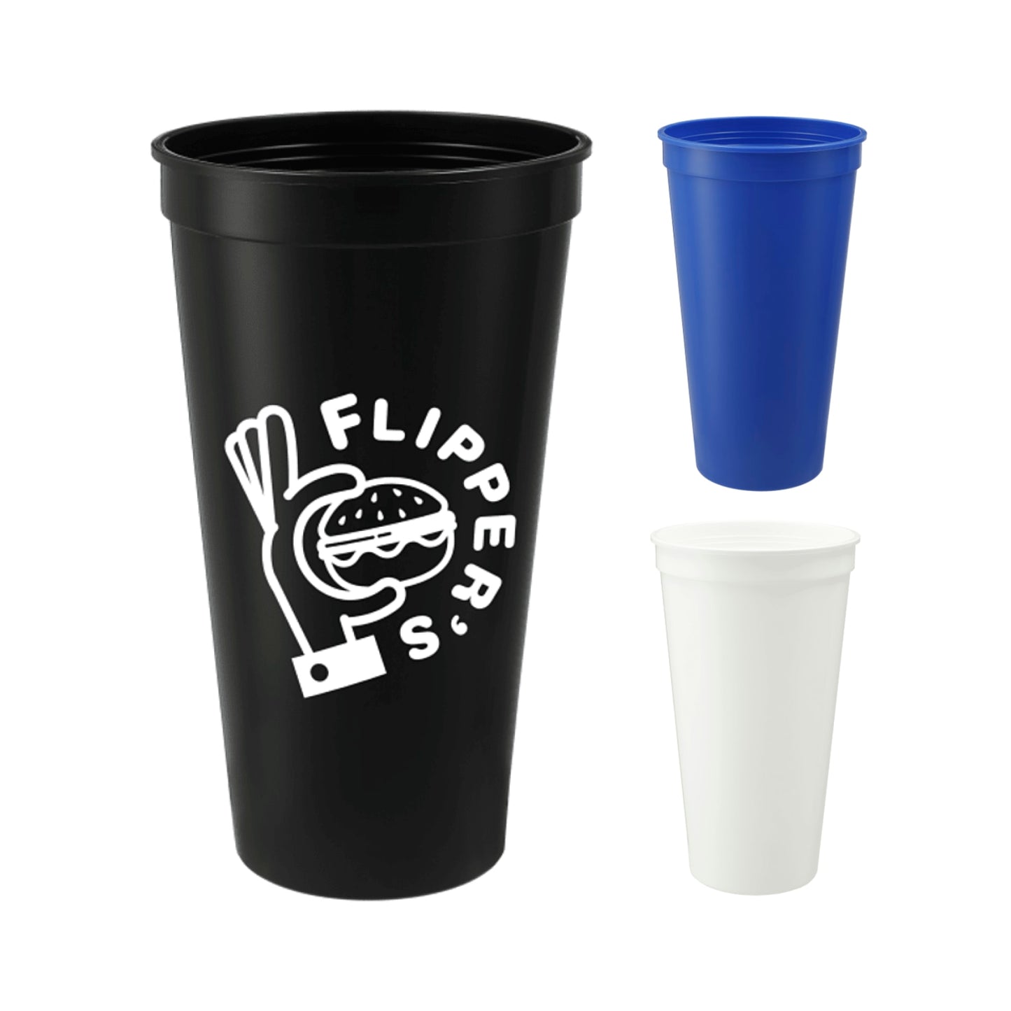 Solid 24oz Recycled Stadium Cup