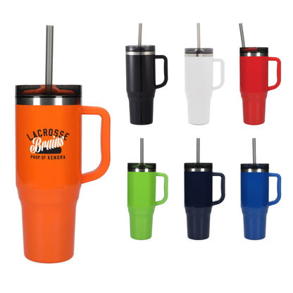 Thor Value 40oz Eco-Friendly Straw Tumbler with Full Color Print