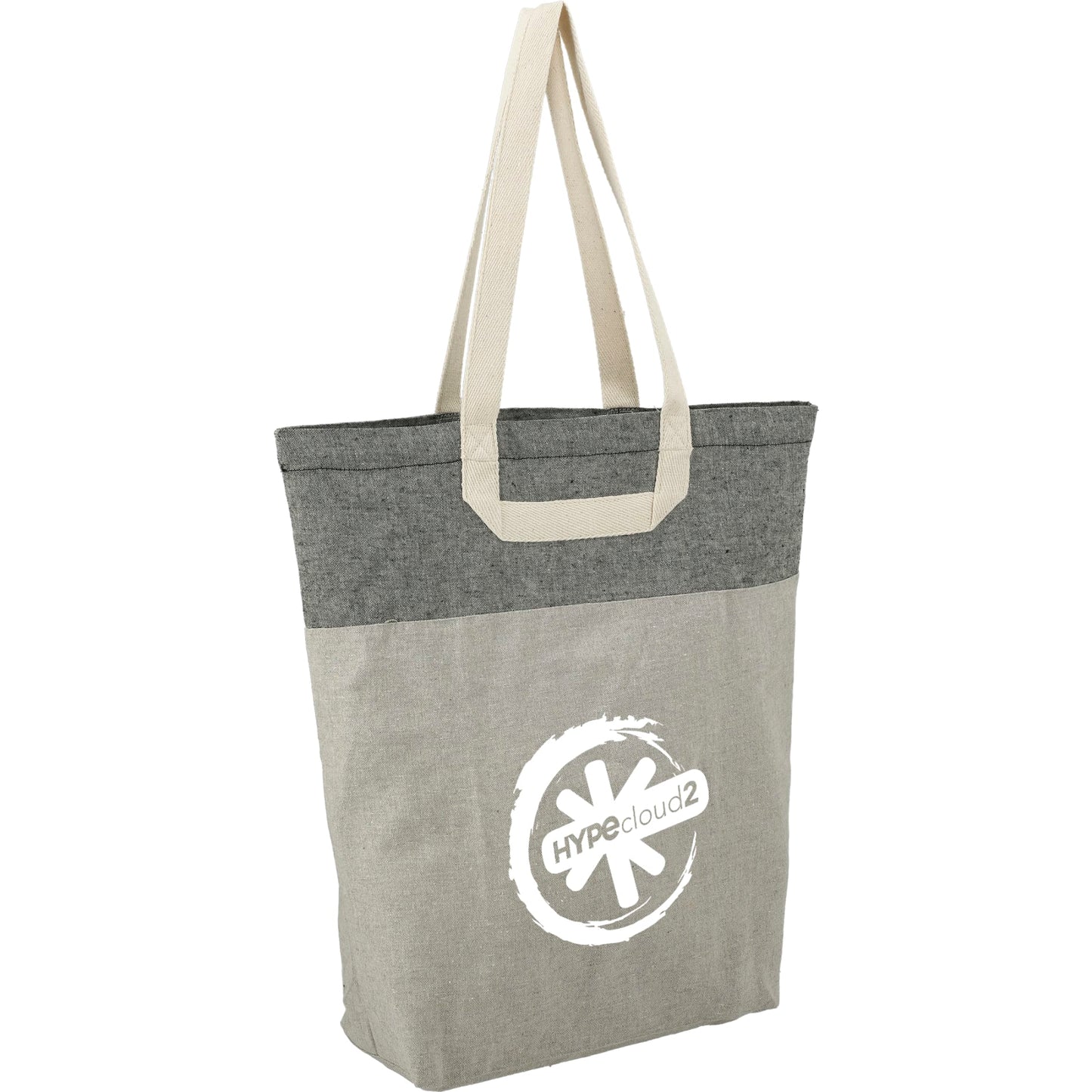 Recycled Cotton U-Handle Book Tote