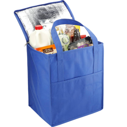 Hercules Flat Top Insulated Grocery Tote with Full Color Print