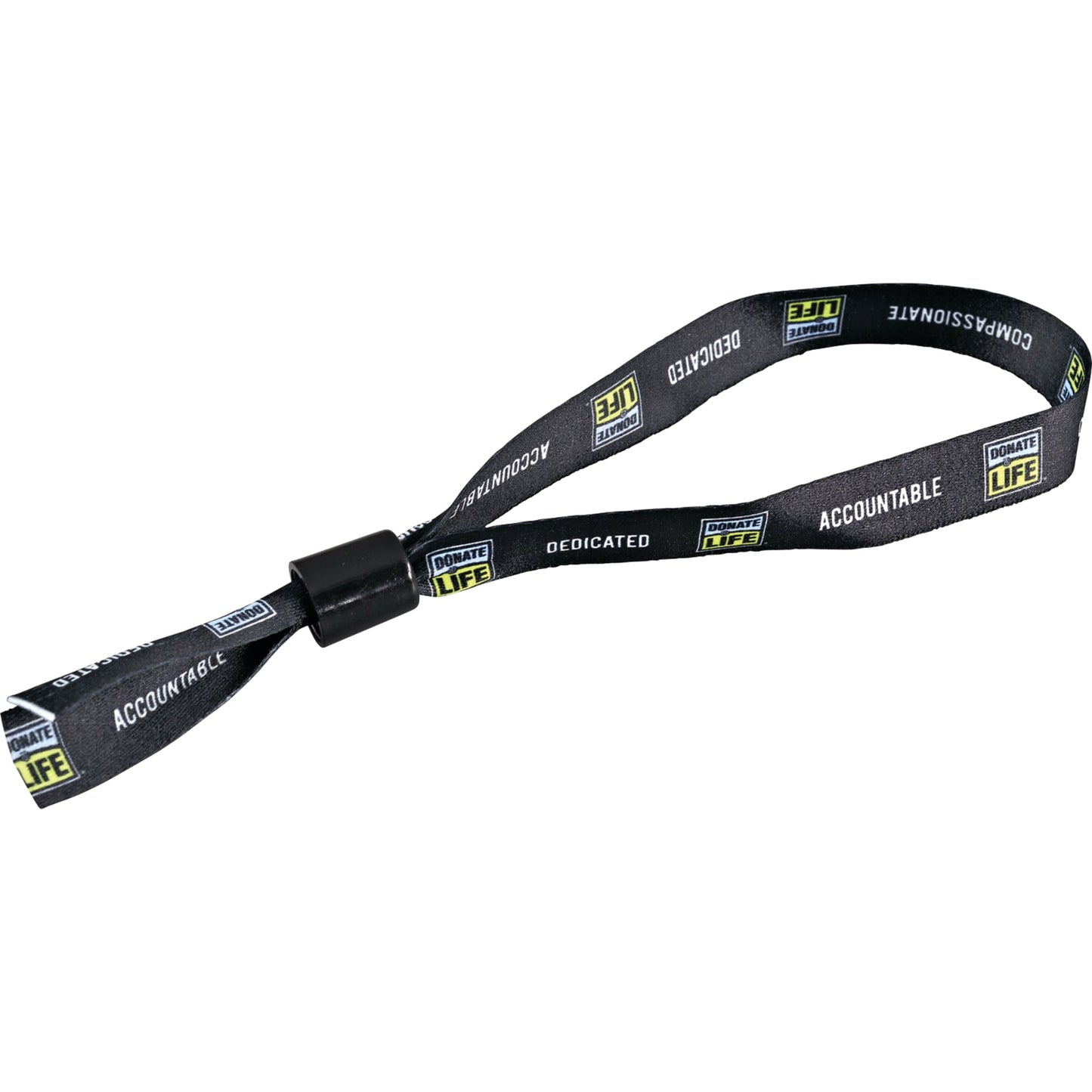 Full Color 1/2" Wristband w/ Slide Clip