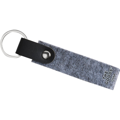 THE GOODS™ Recycled Felt Keychain with 1 Color Print