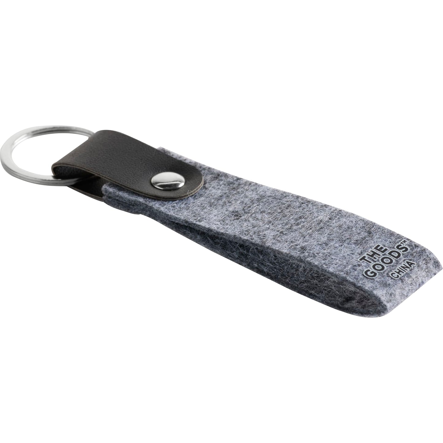 THE GOODS™ Recycled Felt Keychain with 1 Color Print