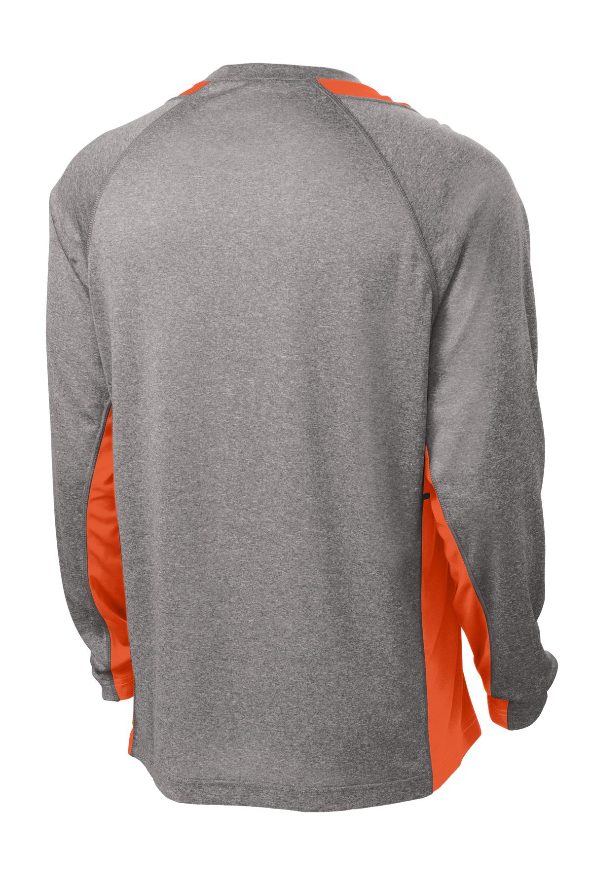 Sport-Tek® Long Sleeve Heather Colorblock Contender Tee