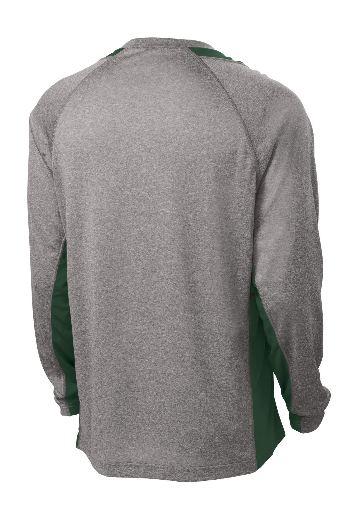 Sport-Tek® Long Sleeve Heather Colorblock Contender Tee