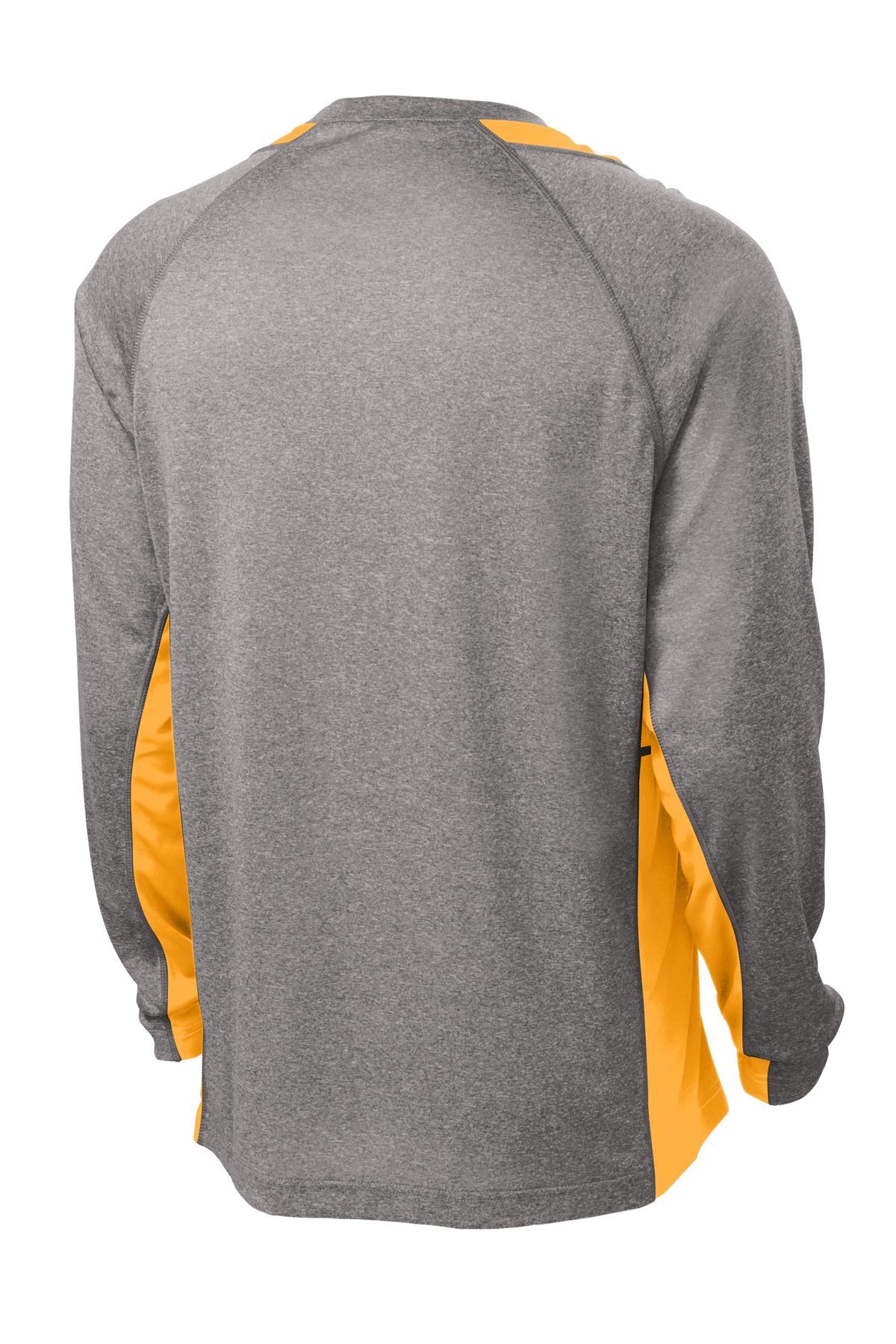 Sport-Tek® Long Sleeve Heather Colorblock Contender Tee