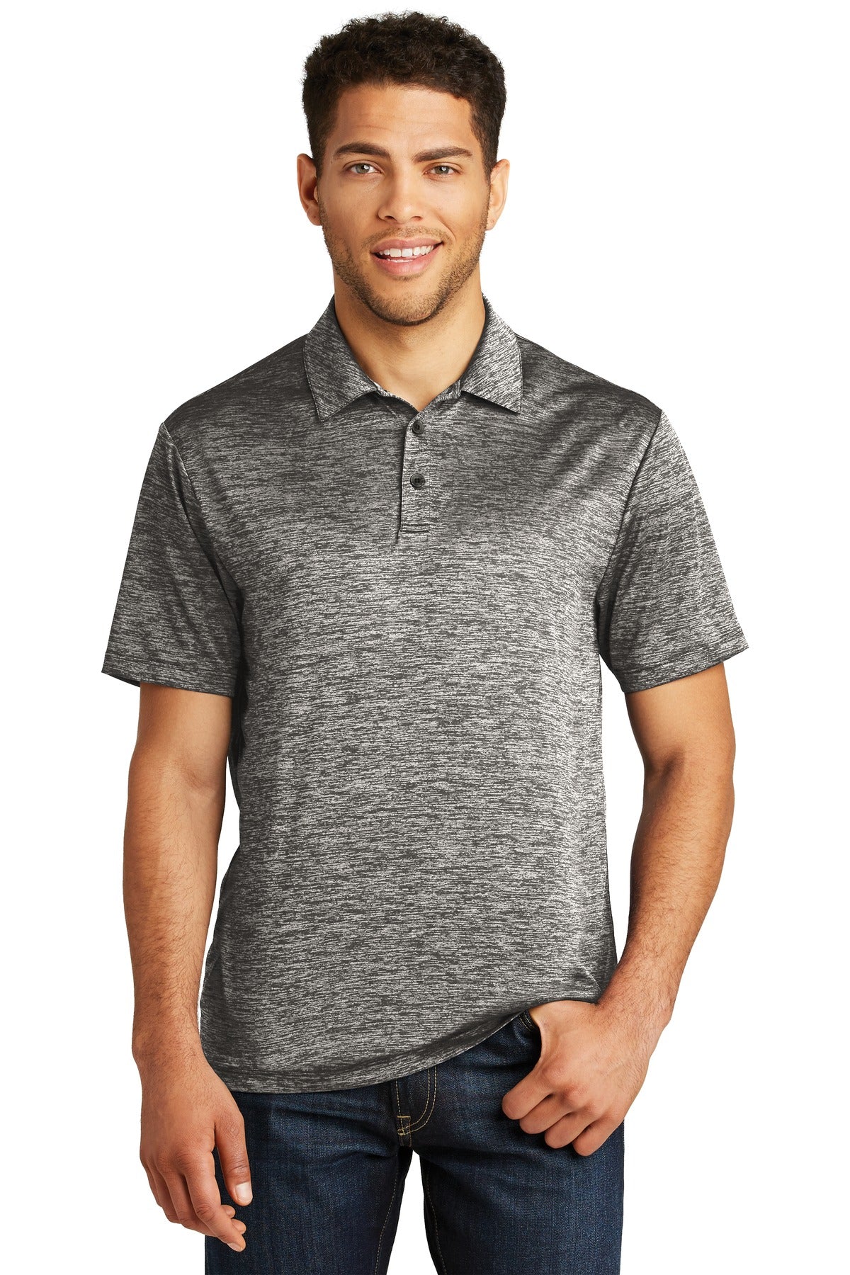 Sport-Tek® PosiCharge® Electric Heather Polo