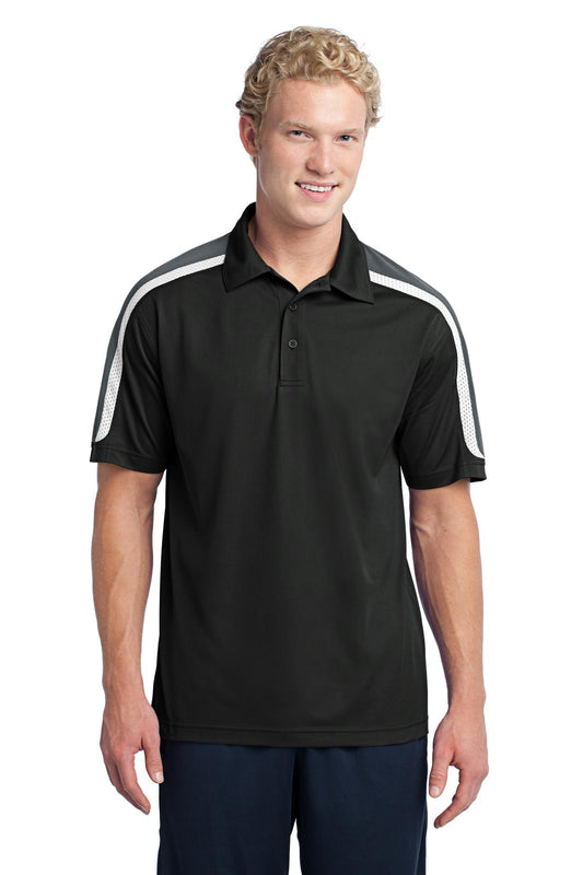 Sport-Tek® Tricolor Shoulder Micropique Sport-Wick® Polo