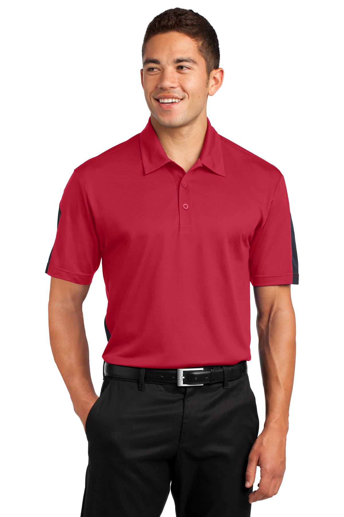 Sport-Tek® PosiCharge® Active Textured Colorblock Polo