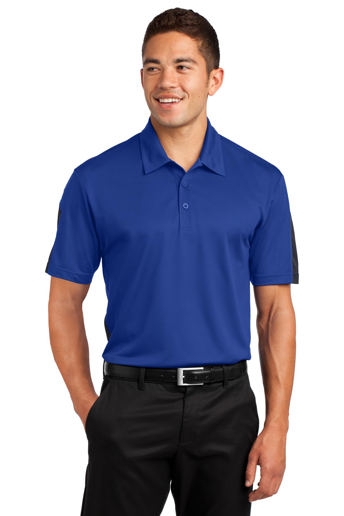 Sport-Tek® PosiCharge® Active Textured Colorblock Polo