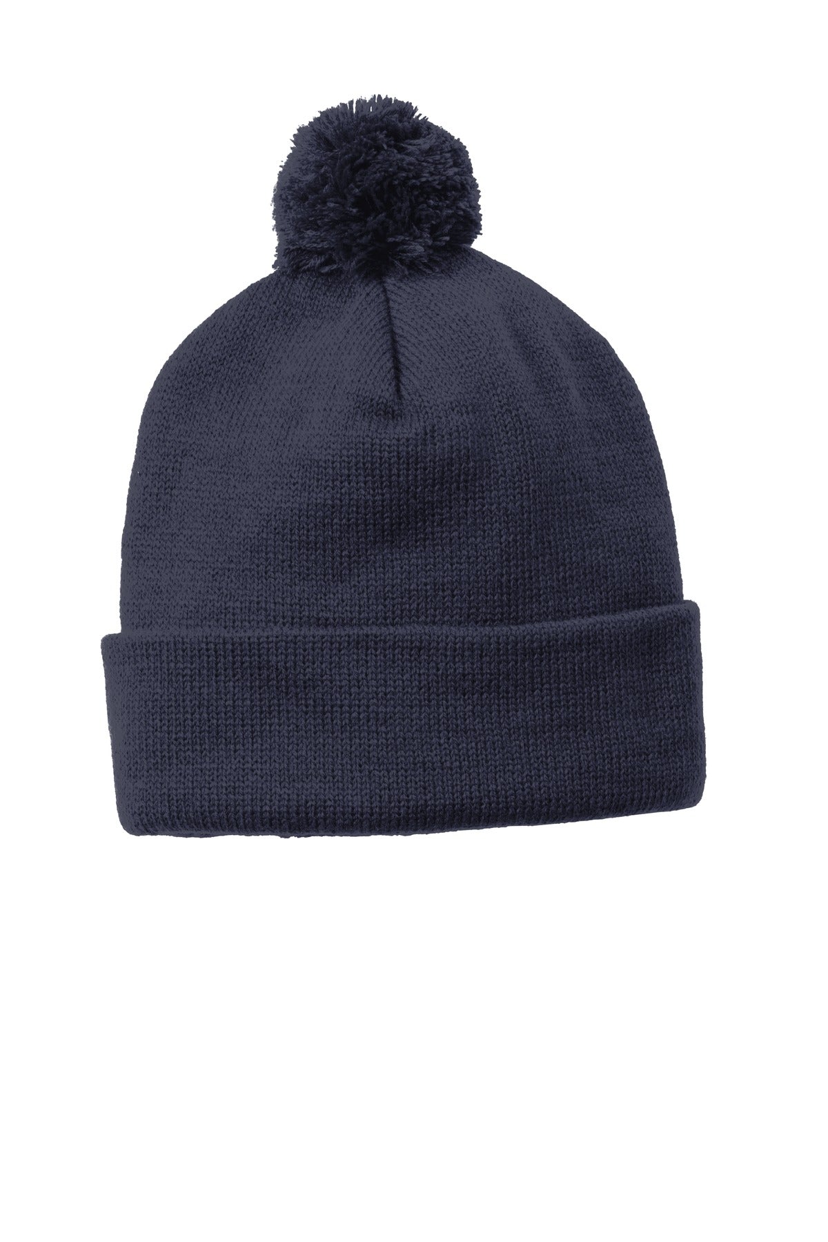 Sport-Tek® Solid Pom Pom Beanie