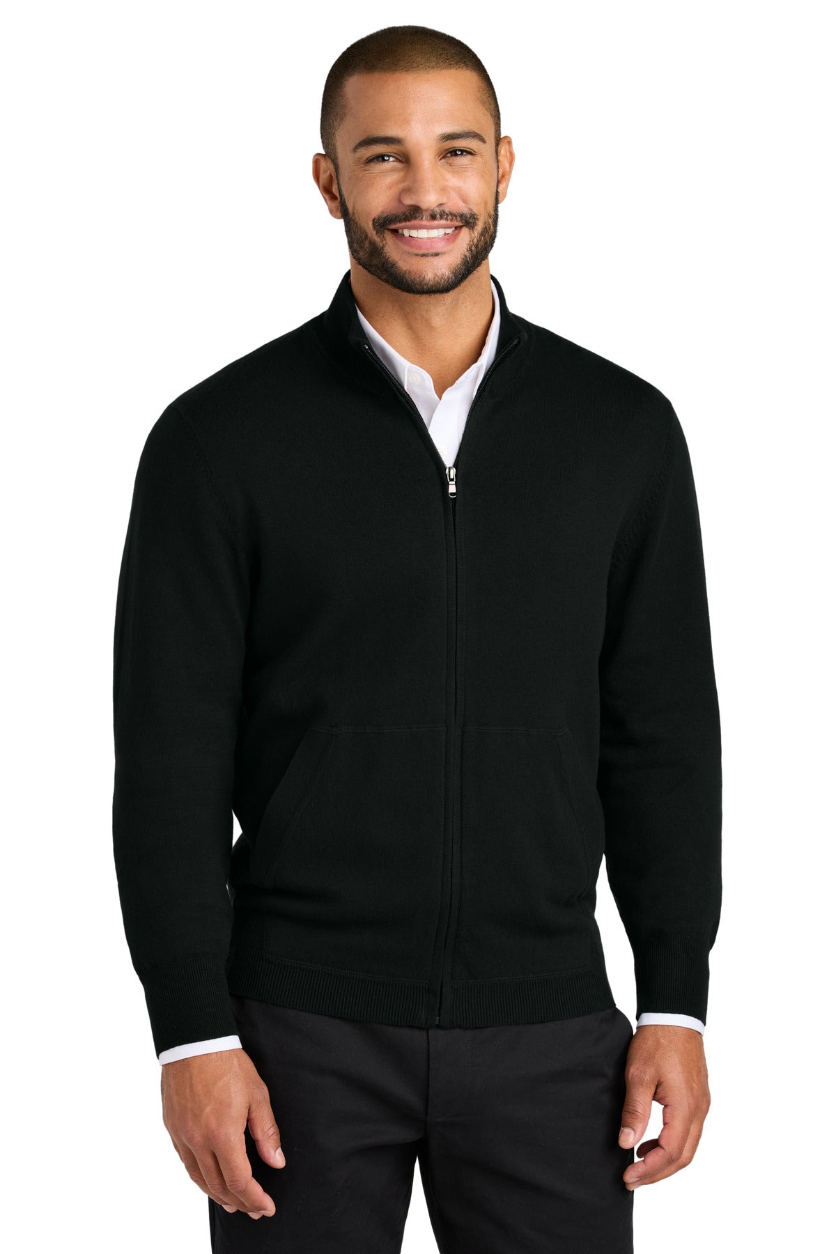 Port Authority® Easy Care Full-Zip Sweater