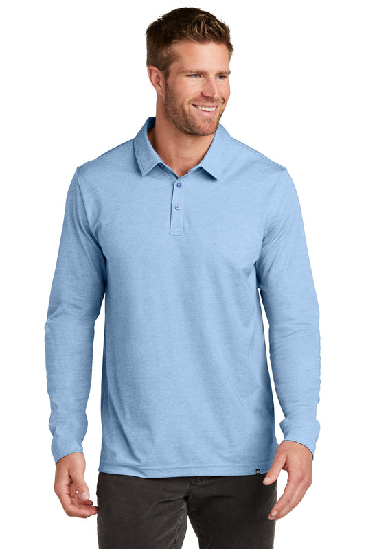 TravisMathew Oceanside Heather Long Sleeve Polo