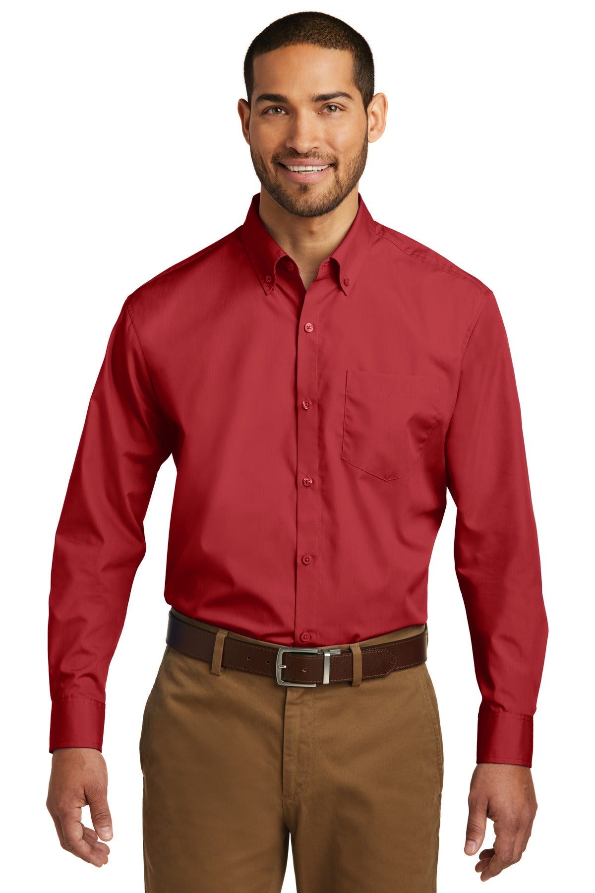 Port Authority® Long Sleeve Carefree Poplin Shirt