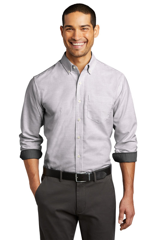 Port Authority® SuperPro  Oxford Stripe Shirt