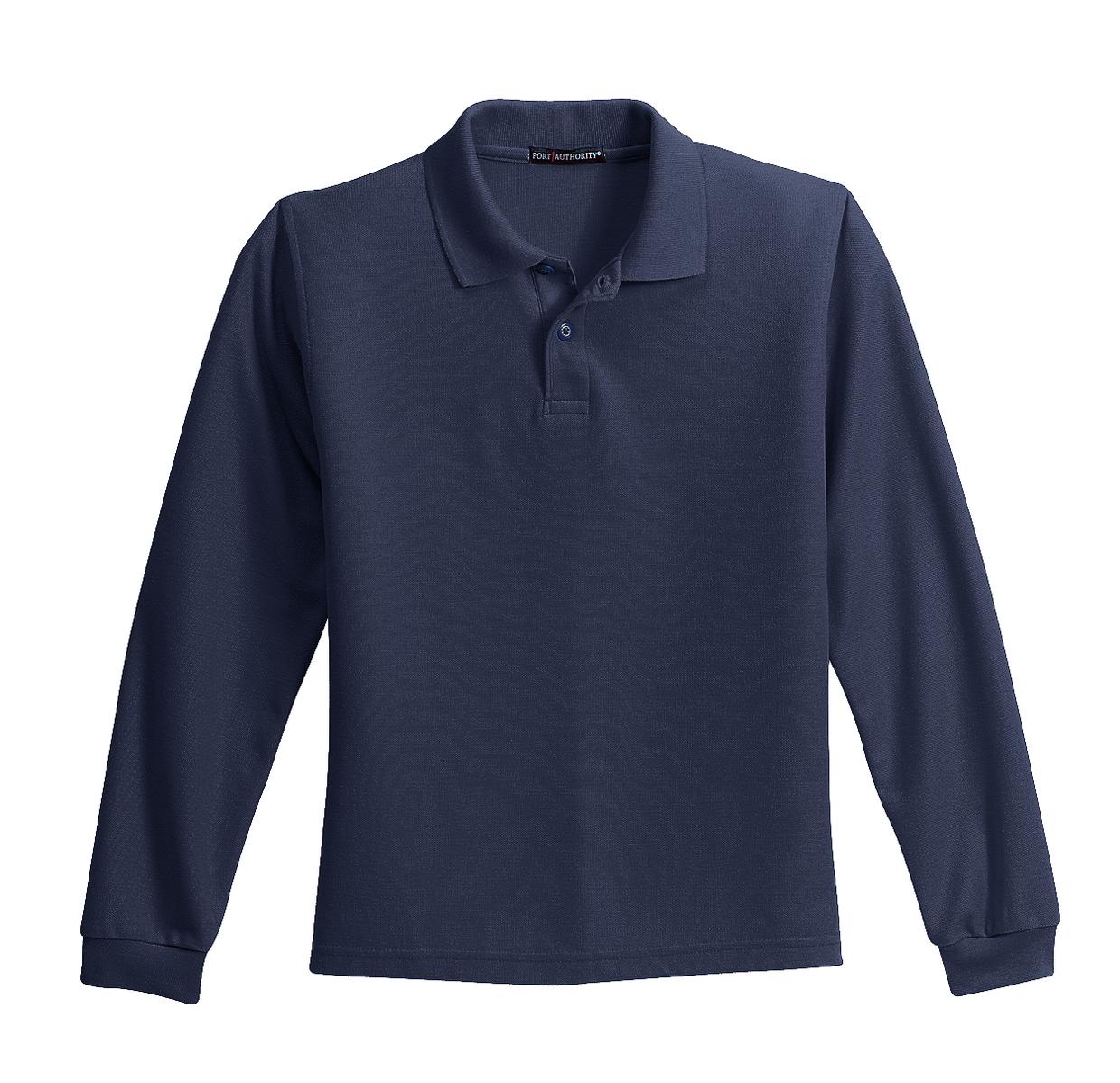 Port Authority® Youth Long Sleeve Silk Touch Polo