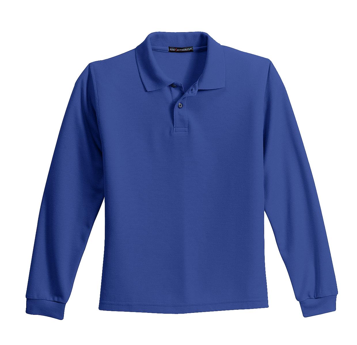 Port Authority® Youth Long Sleeve Silk Touch Polo