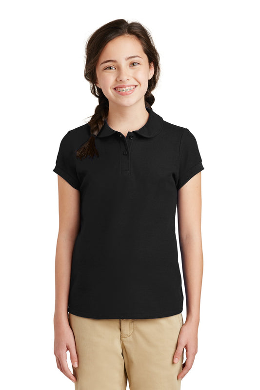 Port Authority® Girls Silk Touch Peter Pan Collar Polo