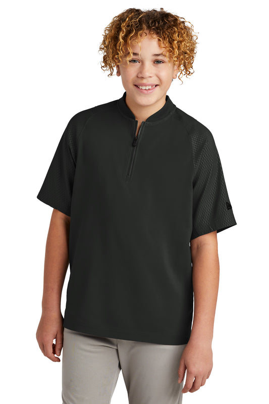 New Era® Youth Cage Short Sleeve 1/4-Zip Jacket