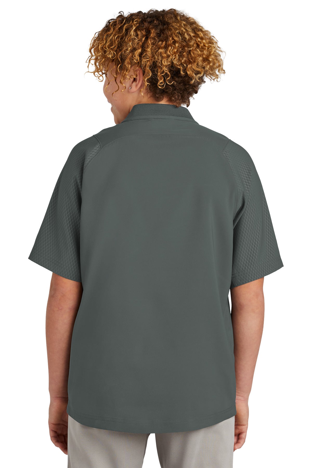 New Era® Youth Cage Short Sleeve 1/4-Zip Jacket