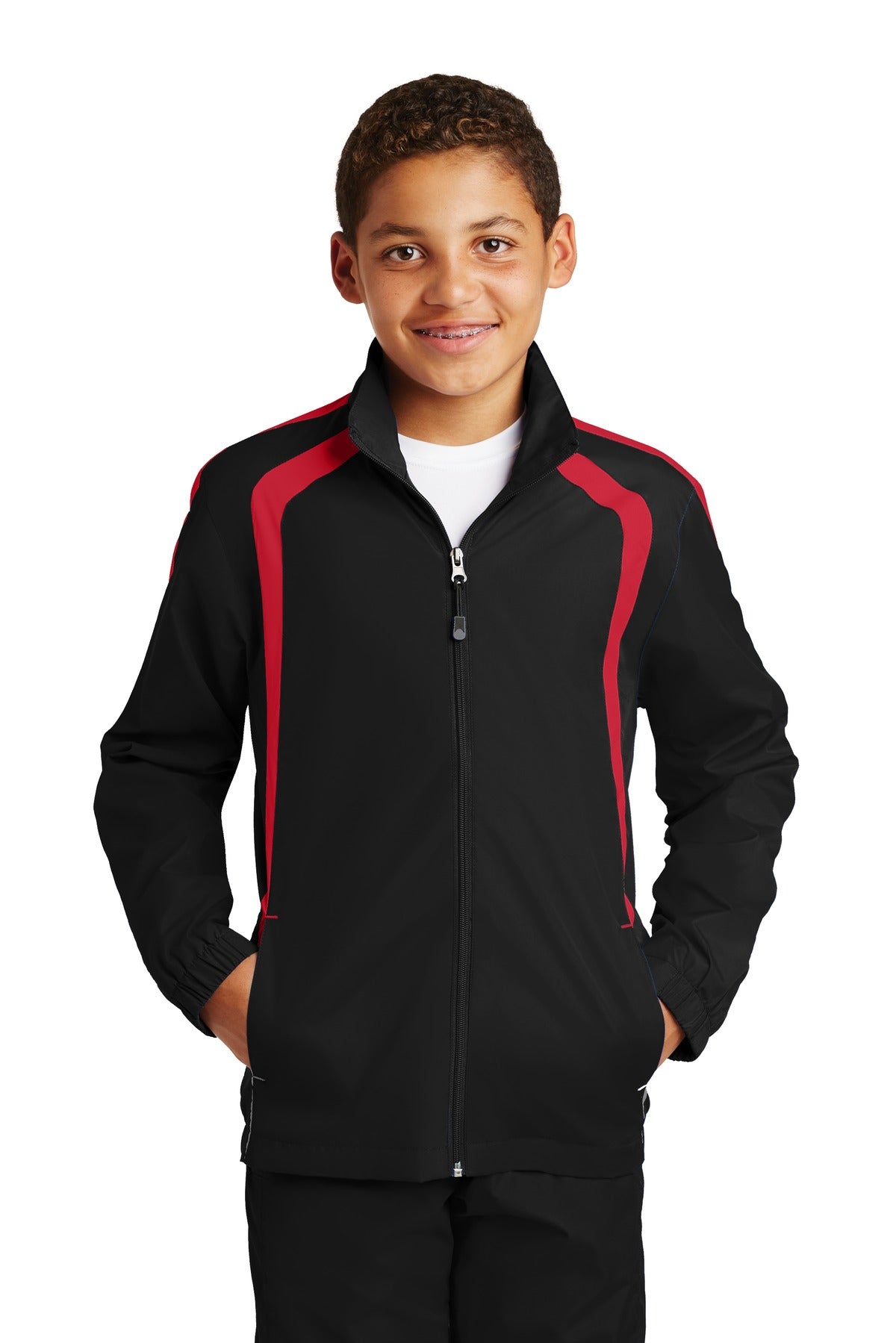 Sport-Tek® Youth Colorblock Raglan Jacket