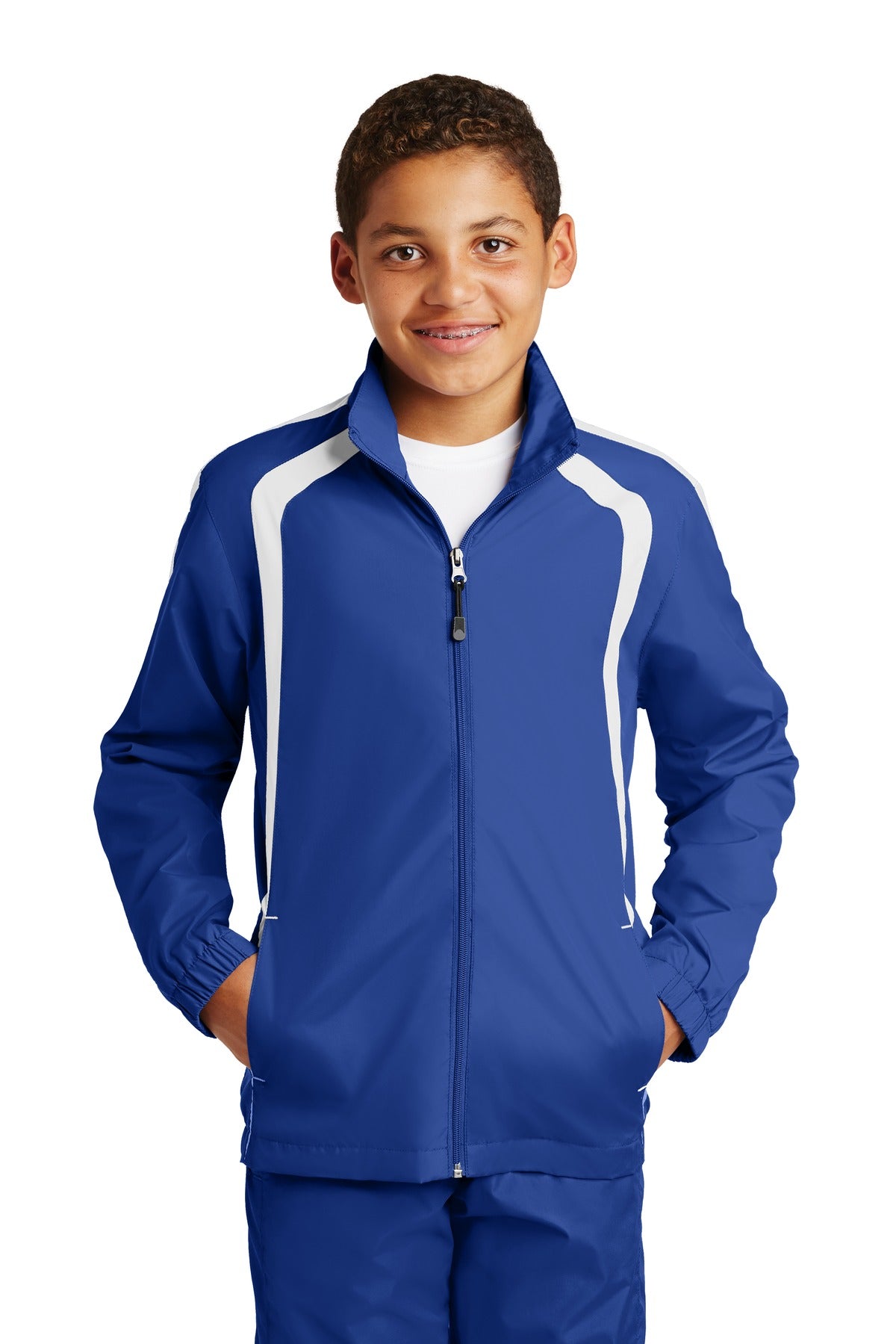 Sport-Tek® Youth Colorblock Raglan Jacket