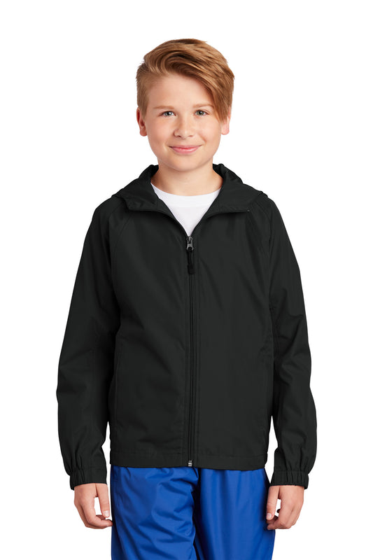 Sport-Tek® Youth Hooded Raglan Jacket