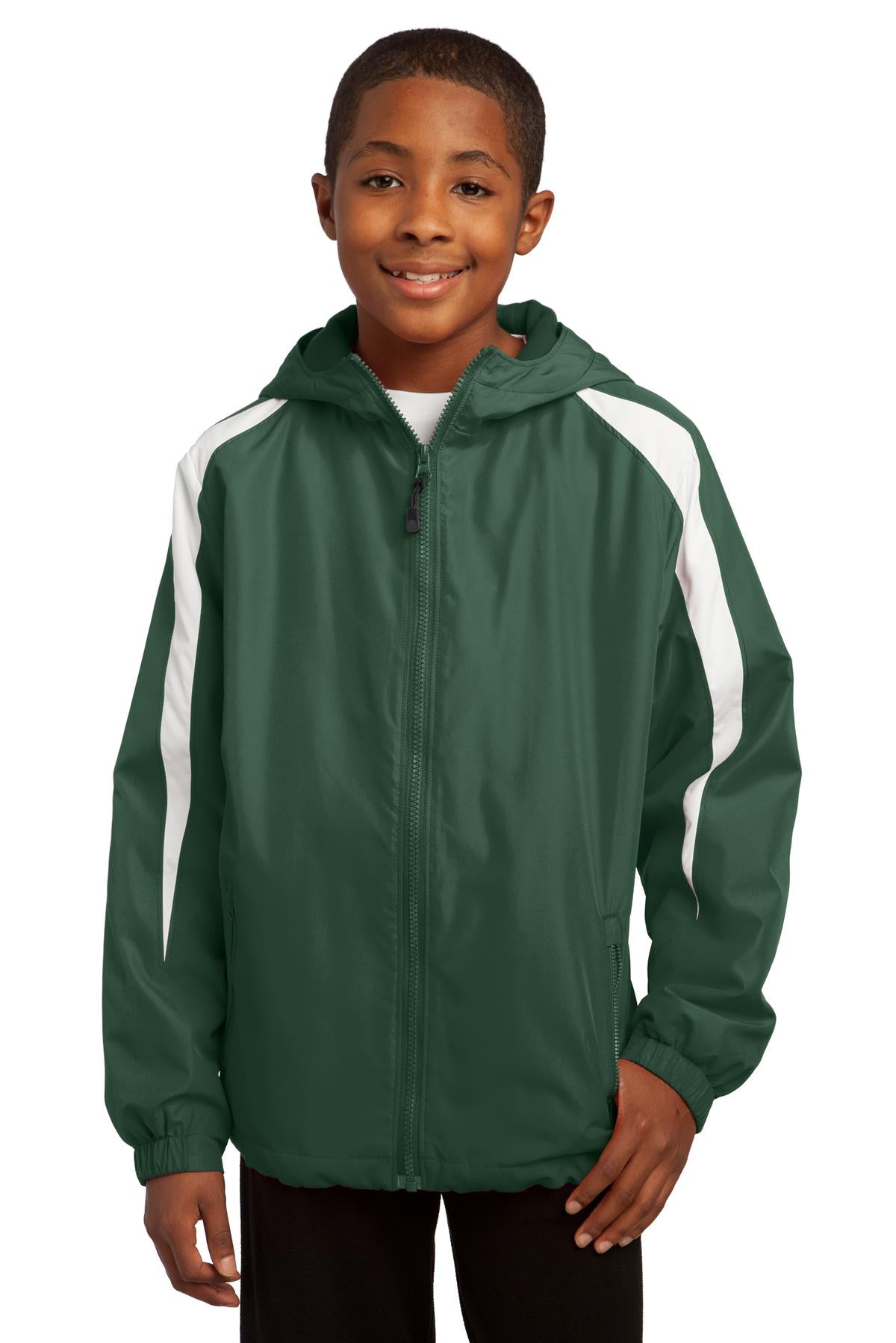 Sport-Tek® Youth Fleece-Lined Colorblock Jacket