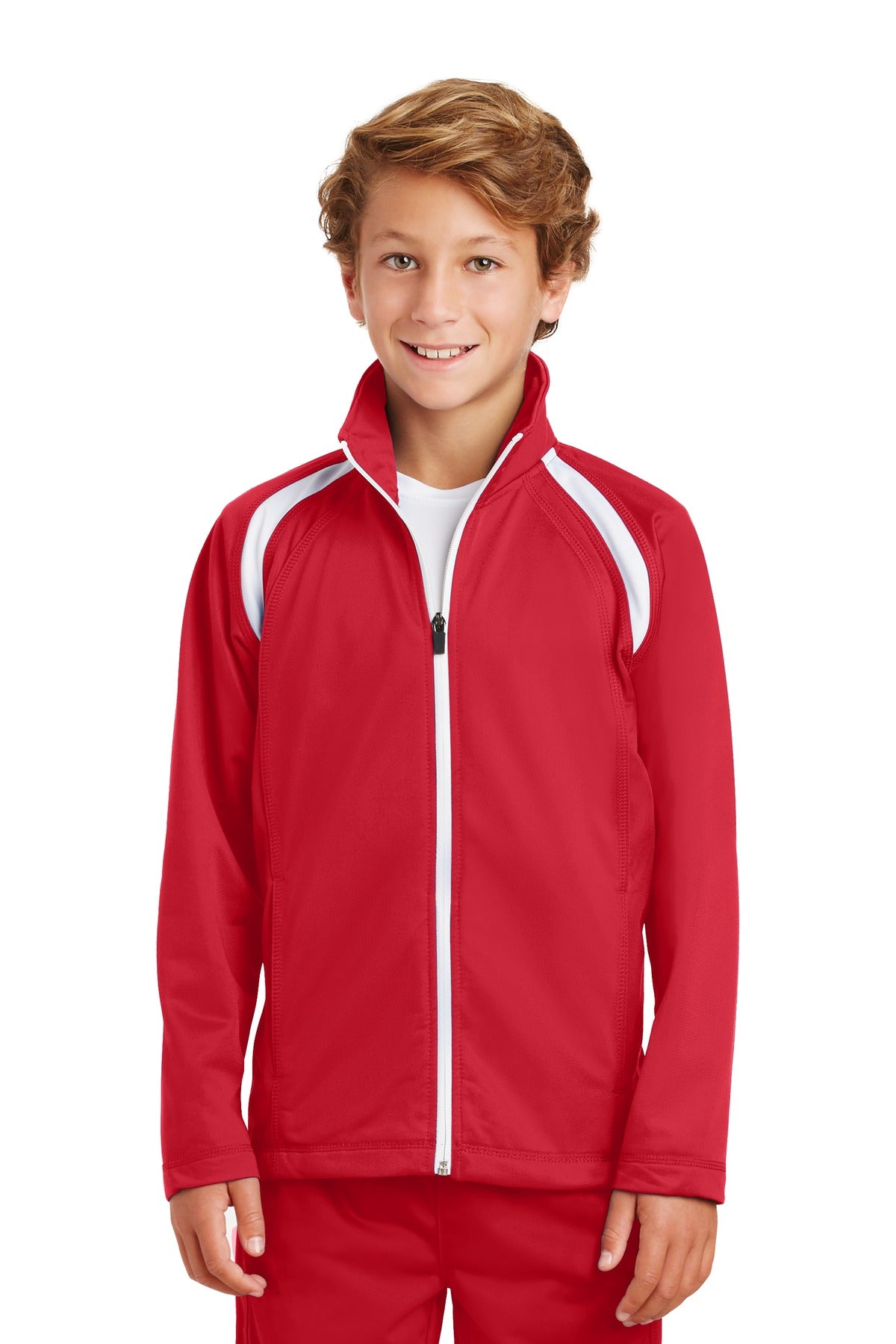 Sport-Tek® Youth Tricot Track Jacket