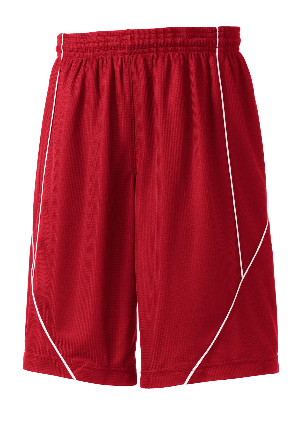 Sport-Tek® Youth PosiCharge® Mesh Reversible Spliced Short