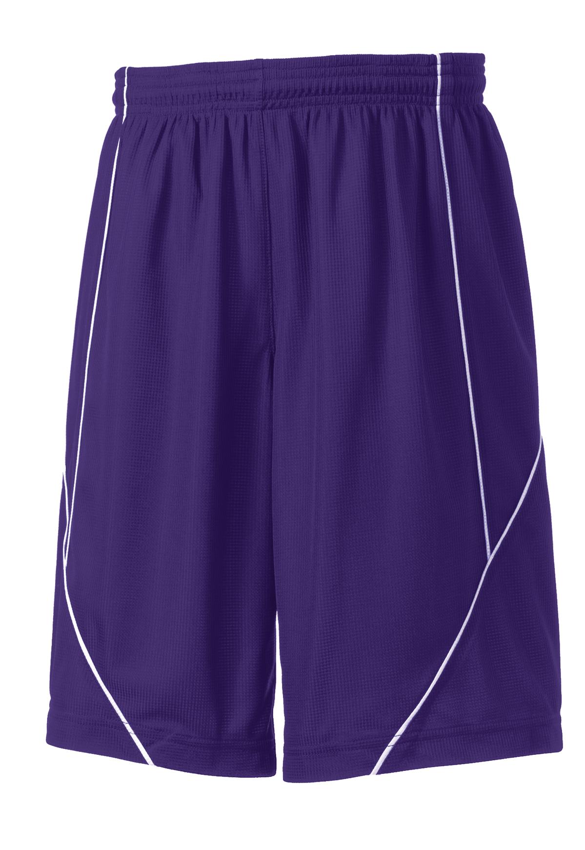 Sport-Tek® Youth PosiCharge® Mesh Reversible Spliced Short