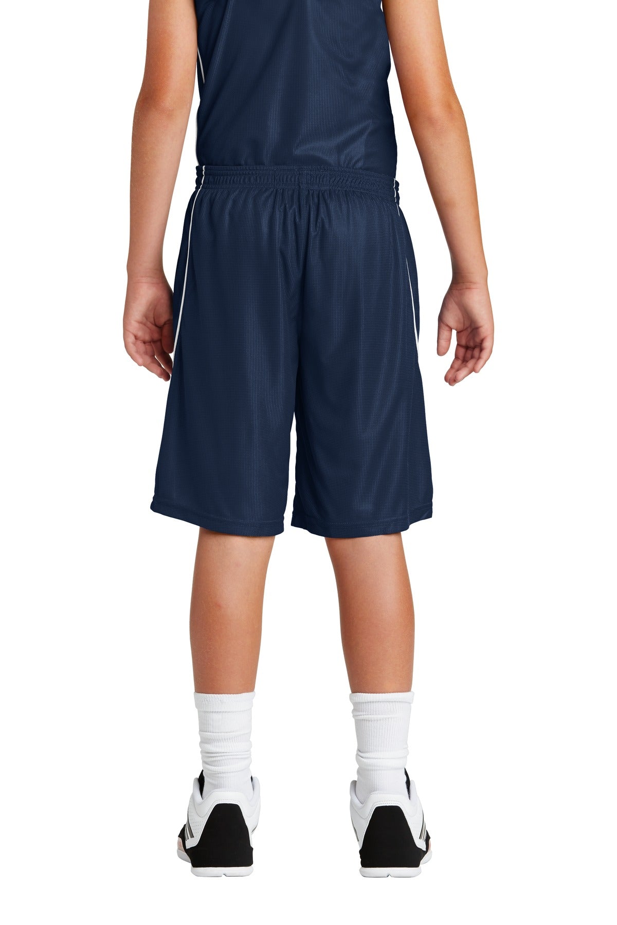 Sport-Tek® Youth PosiCharge® Mesh Reversible Spliced Short