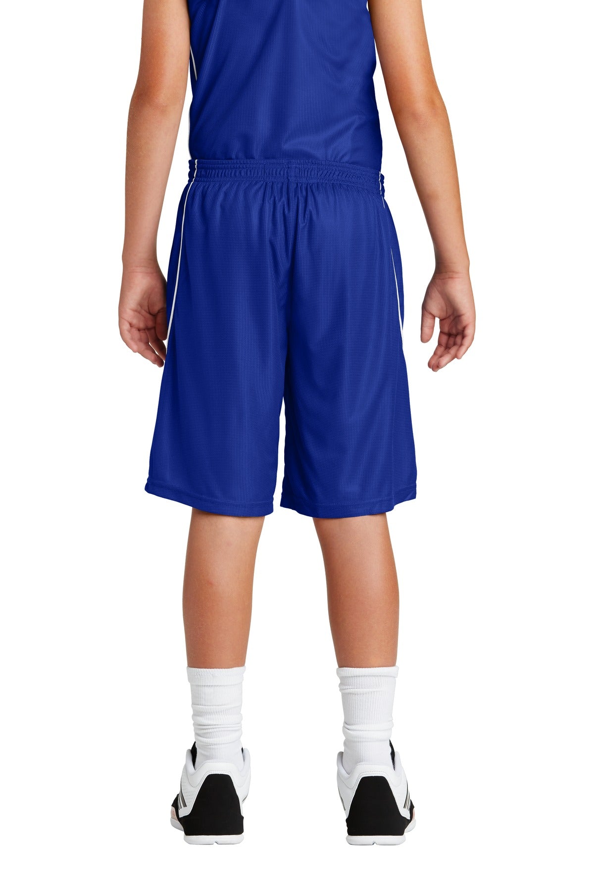 Sport-Tek® Youth PosiCharge® Mesh Reversible Spliced Short