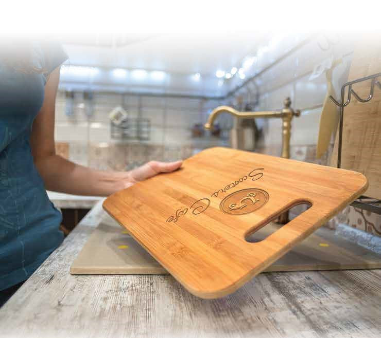 Bamboo Rectangle Cutting Boards with Handles - Multiple Sizes